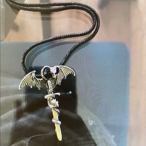 Gothic dragon necklace